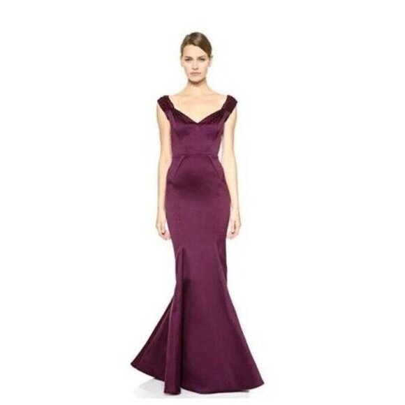 Zac Posen Stretch Duchesse mermaid gown - Picture 3 of 14